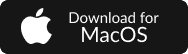 MacOS Download Button in Black Background